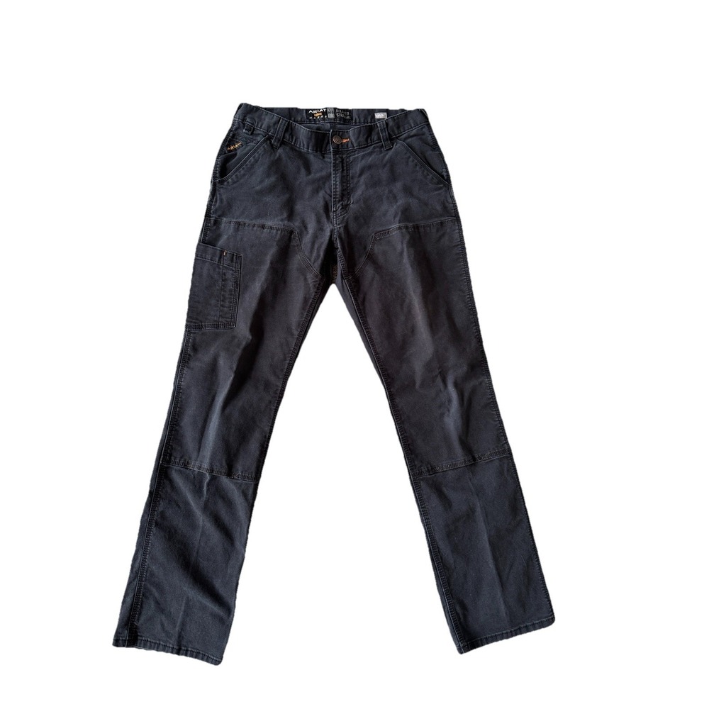 Ariat Rebar M4 Jeans Mens 32x34 Black Relaxed Straight Carpenter Work Utility